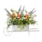 Glitzhome® 12.5" Easter Carrot Metal Wagon Centerpiece